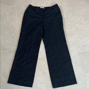 LOFT Pinstripe Wide Leg Pants